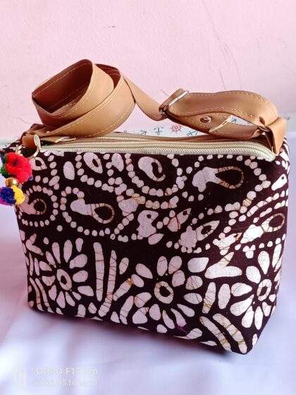 Batik fabric purse