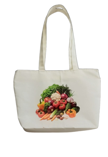 Shree White Tote Bags
